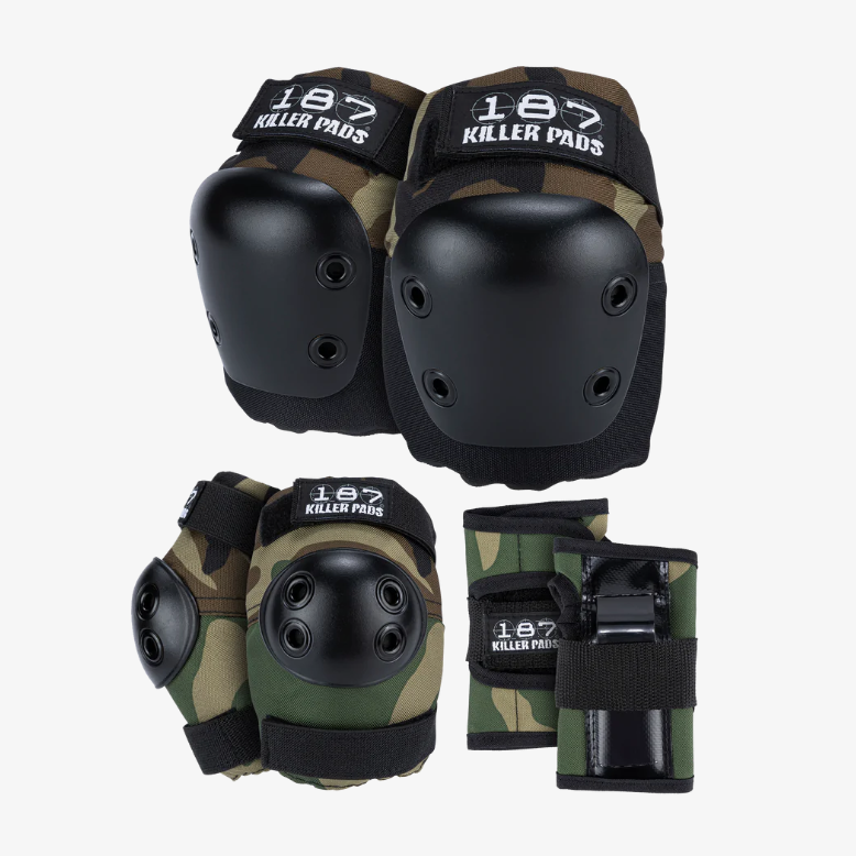 187 Killer Pads Six Pack Junior Camo